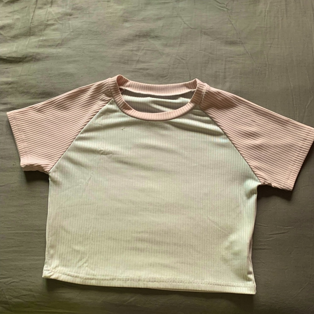 colorblock crop top